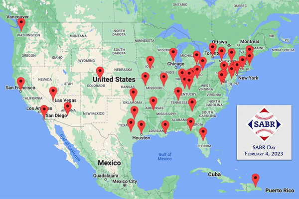 2023 SABR Day event map