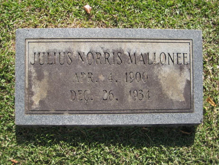 Jules Mallonee grave marker