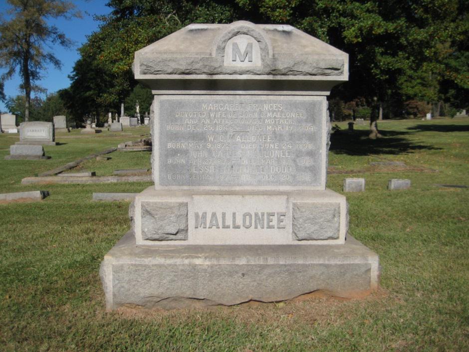 Jules Mallonee grave marker